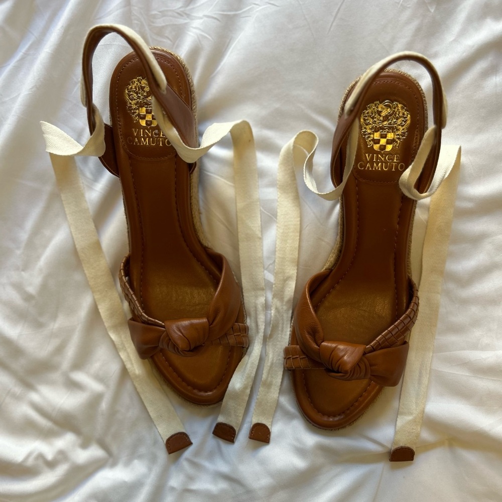 Women's Brown Floriana Espadrille Wedge Sandal Size Women’s 12